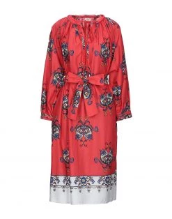 EMMA & GAIA Midi Dress For Women Red