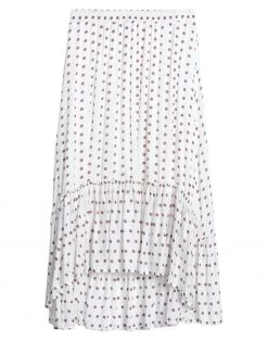 EMMA & GAIA Midi Skirt For Women Maroon