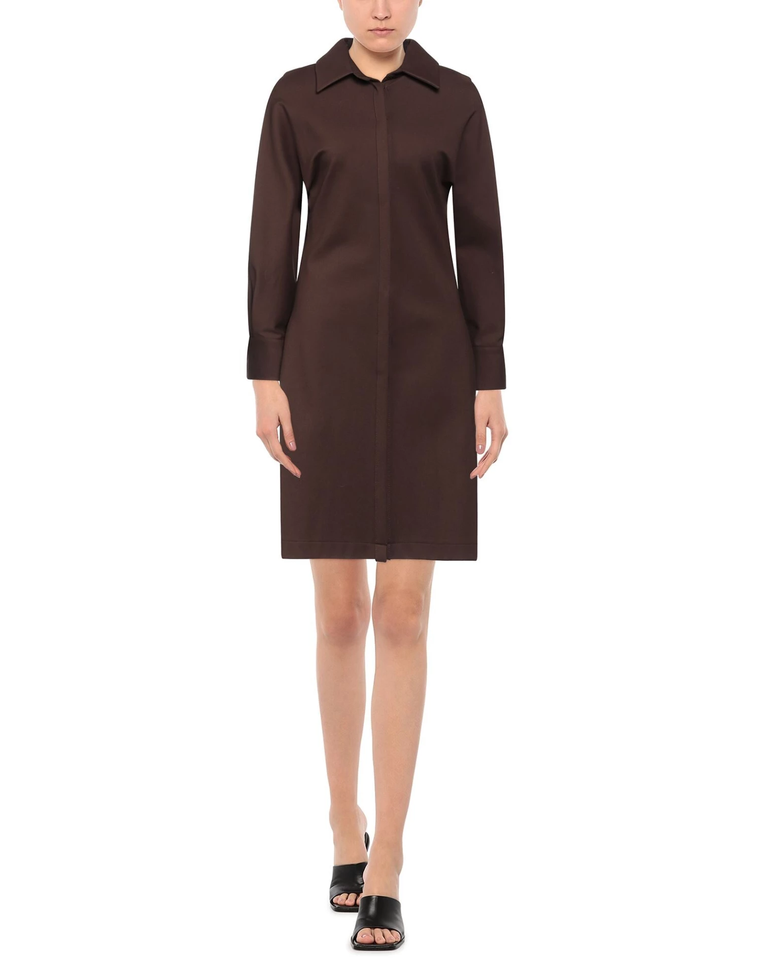 EMMA & GAIA Short Dress For Women Dark Brown - Image 2