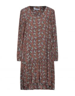 EMMA & GAIA Short Dress For Women Brown