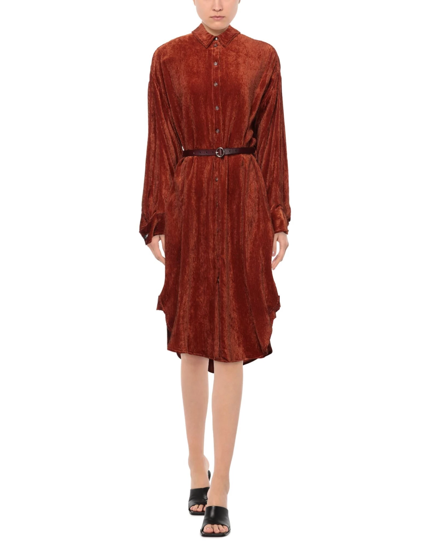 EMMA & GAIA Midi Dress For Women Deep Jade - Image 2