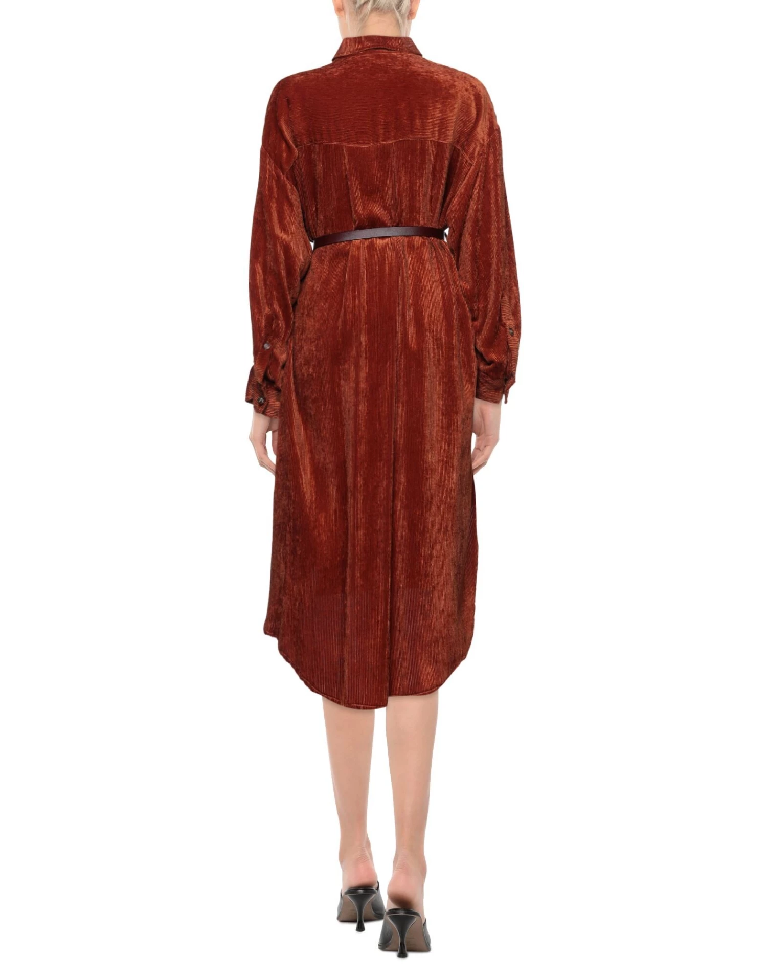 EMMA & GAIA Midi Dress For Women Deep Jade - Image 3