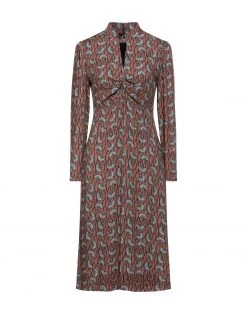 EMMA & GAIA Midi Dress For Women Brown