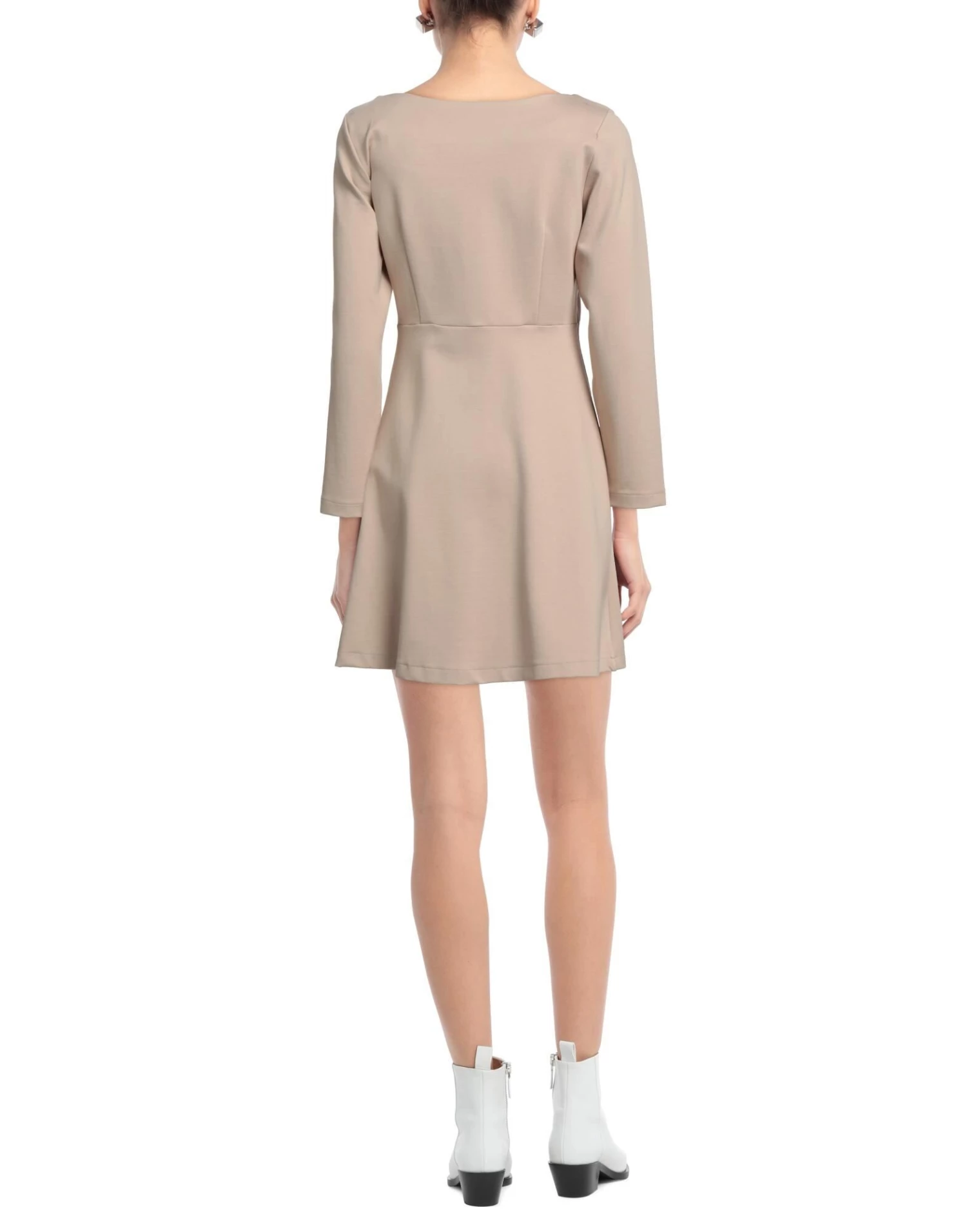 EMMA & GAIA Short Dress For Women Beige - Image 3
